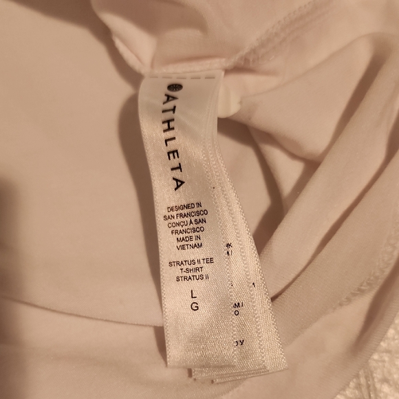 Athleta White Short Sleeve Tee - Picture 9 of 10